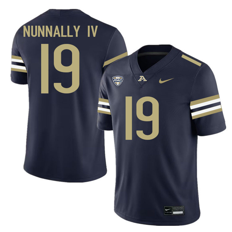 CJ Nunnally IV Akron Zips Jersey,University Of Akron #19 CJ Nunnally IV Jersey Youth-Navy